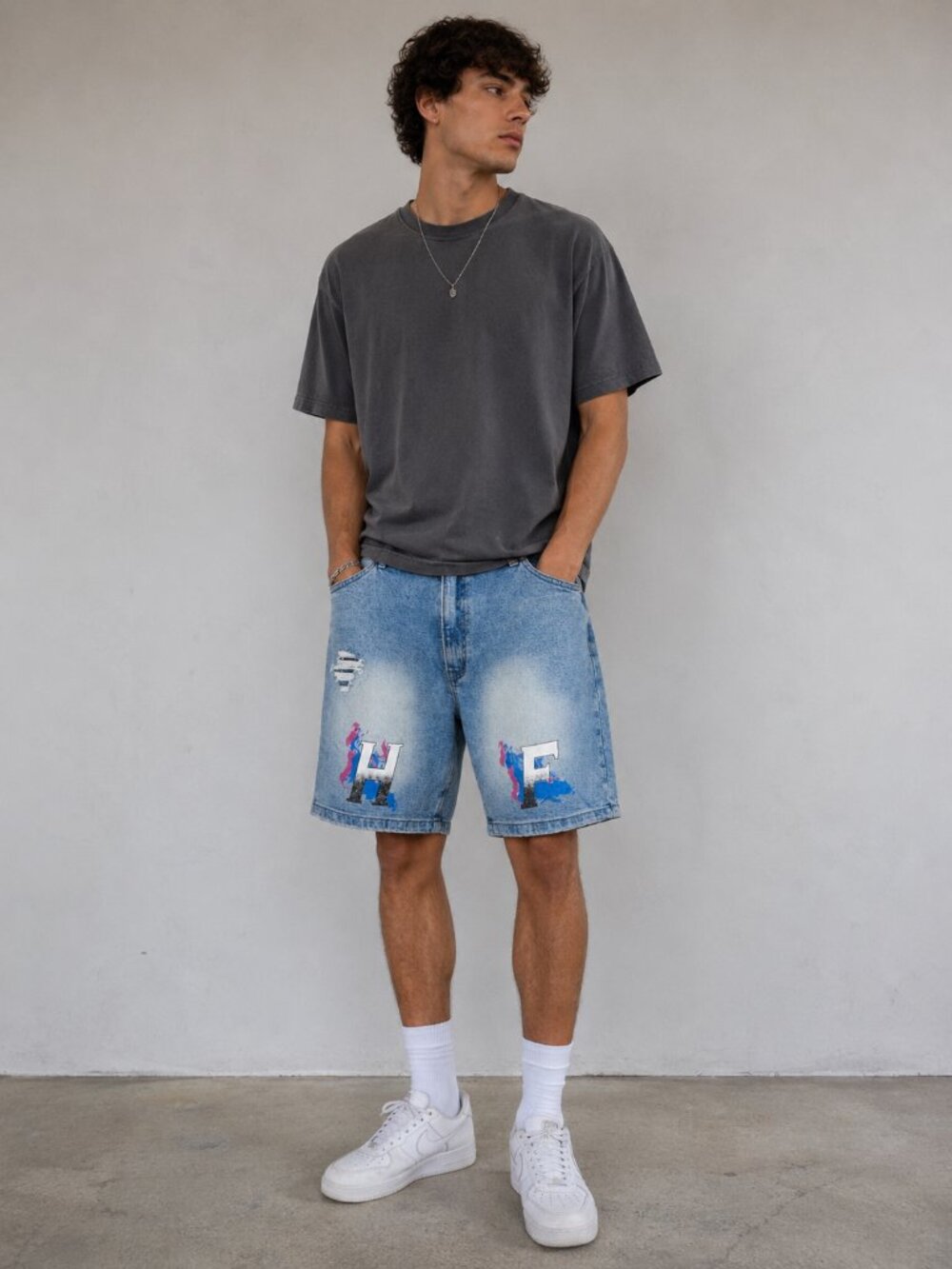 HOMME + FEMME Jean Shorts Size 36